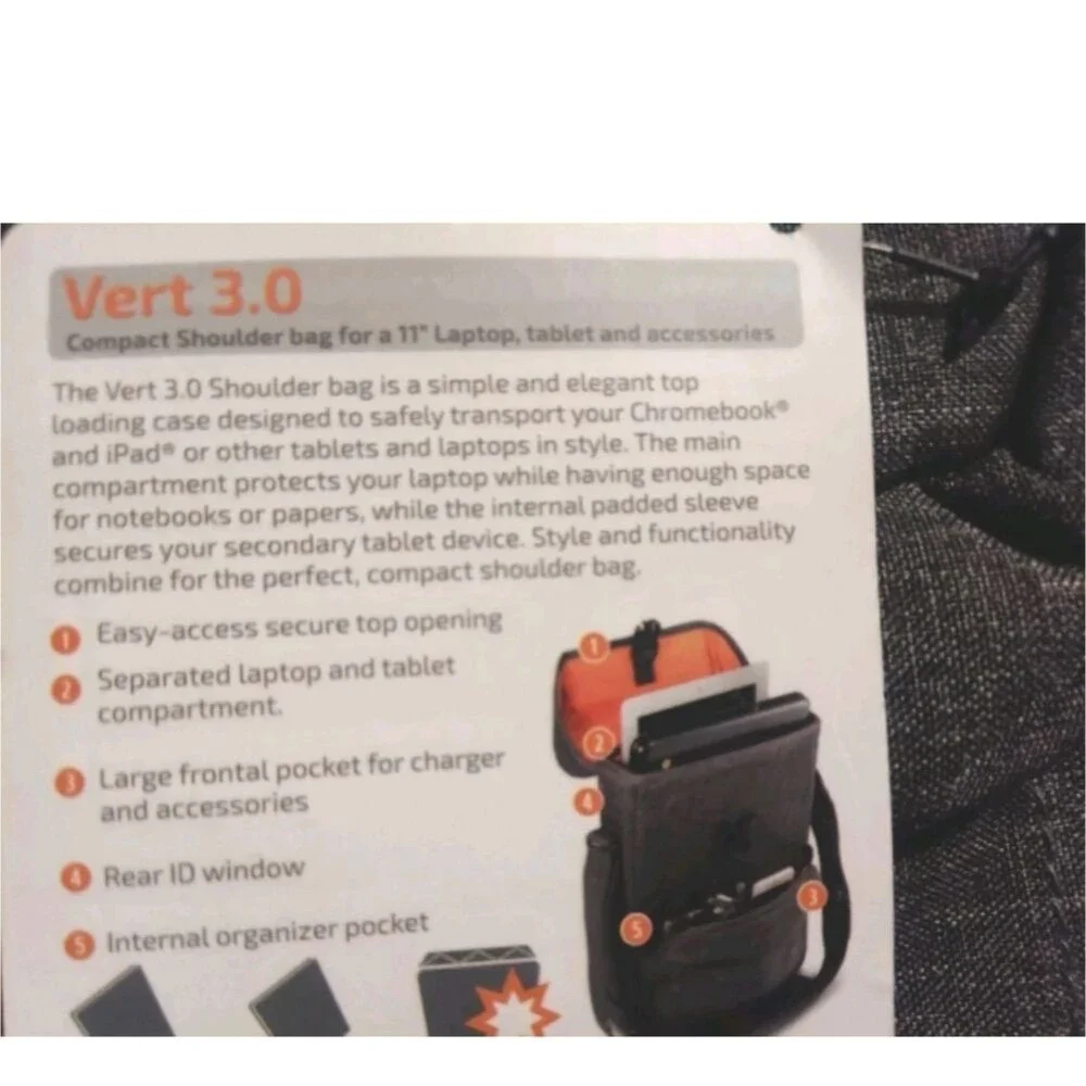 Higher Ground Vert 3.0 Chromebook & Laptop Bag Shoulder Bag Fits 11 Inch